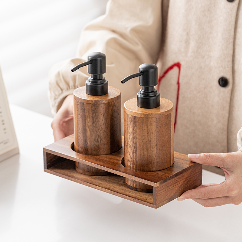 Luxury Skincare Tray - Bottiglie vuote porzionanti a pressione in
